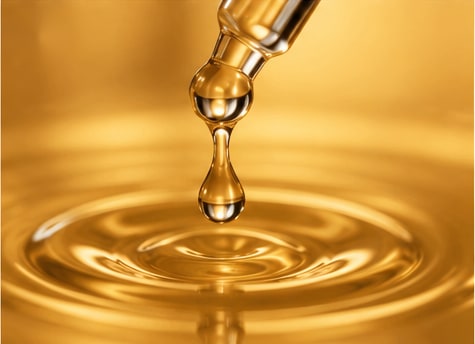 A drop of golden argan oil